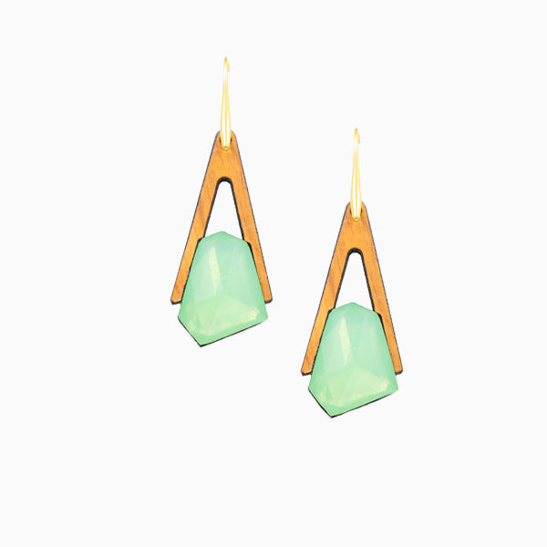 Petra oorbellen van olijfhout | Olive Collection