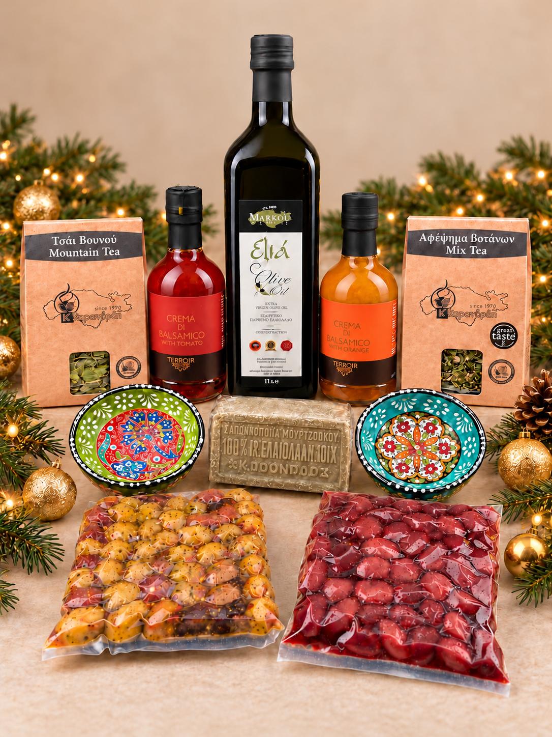 Luxe Grieks Kerstpakket – Een Kerst vol Smaken van Samos