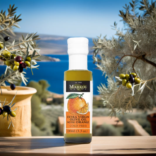 Markou Olijfolie 100 ml extra vergine met sinaasappelaroma
