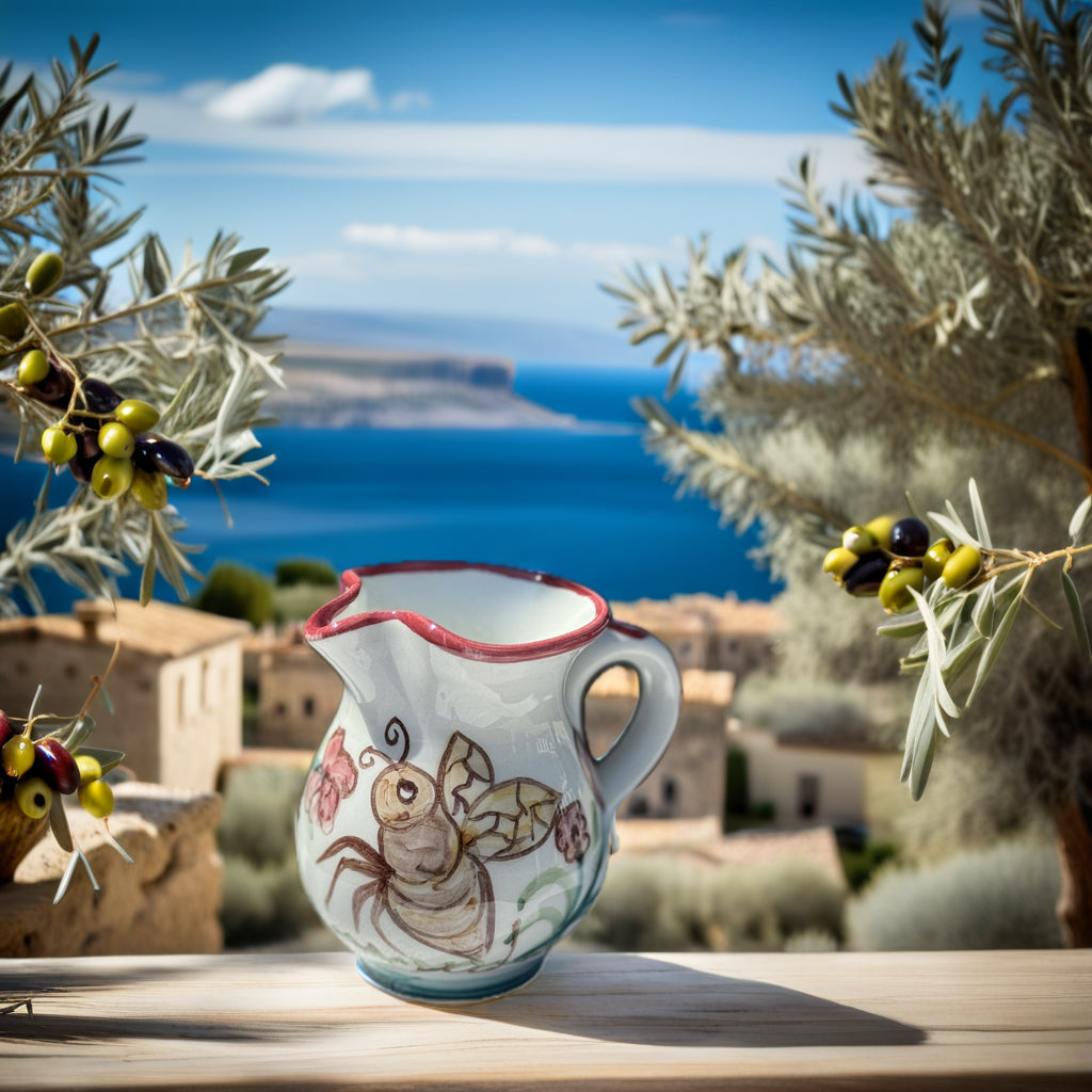 Honey pot Poppi Art Samos/ Red fish 