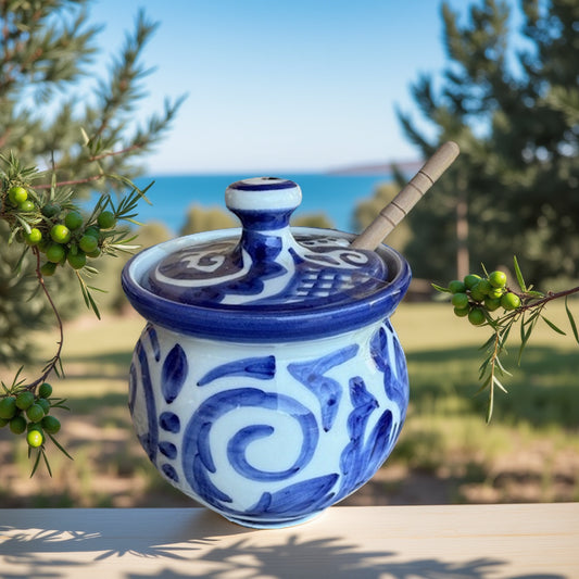 Honingpotje Poppi Art Samos/ Blauw