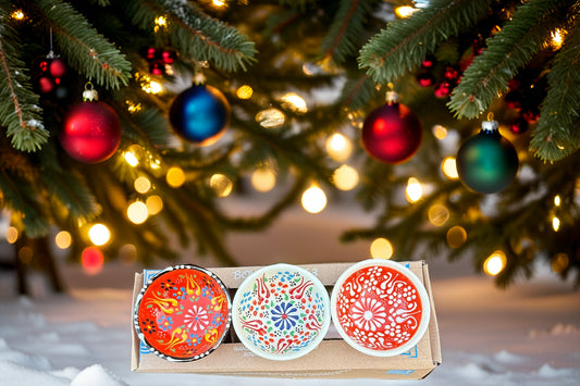 Handgemaakte & Handbeschilderde Keramieken Schaaltjes uit Rhodos (Set van 3) – 12